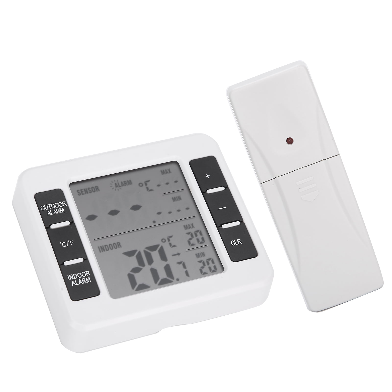 Refrigerator Thermometer, Temperature Trend Indicator Digital Alarm
