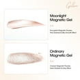 thumbnail image 4 of Gellen Cat Eye Gel Nail Polish, 18ml Apricot Color Gel Polish Set with Magnet Stick, Soak Off Mirror Glitter Magnetic UV Nail Gel for Salon Nail Art, 4 of 9