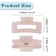 thumbnail image 5 of Garras de cabello únicas Bargains, pinzas para el cabello francesas, pinzas para el cabello de tortuga, grandes pinzas para el cabello, horquillas para mujeres en color rosa, 5 of 7