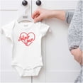 thumbnail image 5 of Cute Follow Your Heart Neon Sign Romper Boys or Girls Infant Baby Brisco Brands NB, 5 of 6