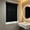 Black, variant on Self-Adhesive Pleated Shades, No Drill Semi-Blackout Privacy Curtains, 35.4" x 59" for Bedroom & Bathroom