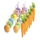 thumbnail image 3 of Huevos artificiales y zanahorias adornos de Pascua decoración del hogar decoraciones colgantes para guardería primavera interior dormitorio al aire, 3 of 9
