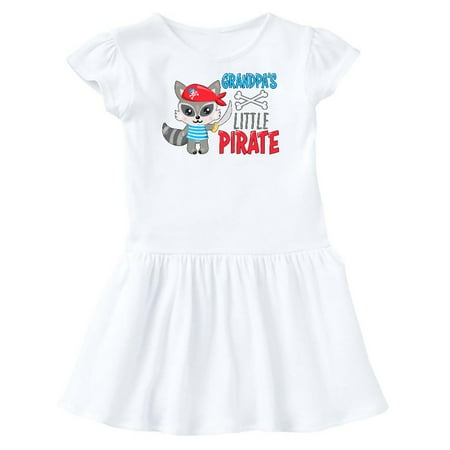

Inktastic Grandpa s Little Pirate Cute Raccoon with Sword Gift Toddler Girl Dress