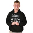thumbnail image 5 of Como Se Llama Alpaca Animal Humor Hoodie Sweatshirt Women Men Brisco Brands X, 5 of 6