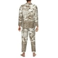 thumbnail image 5 of Bingfone Men'S Pajama Set 2 Piece Loungewear Pjs, Long Sleeve With Pajama Pants-Vineyard Landscape 1, 5 of 9