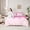 Pink M, variant on Feelyou Donut Initial M Twin Bedding Sets 7pcs, Princess Pink Bowknot Comforter Set