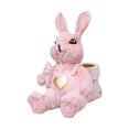 thumbnail image 1 of Figura de conejo de Pascua, adorno de escritorio, linda estatua de conejo de resina, regalo de Pascua para Rosa, 1 of 9