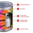 thumbnail image 4 of 12oz Tumblers Rainbow Tie Dye Mandala Pattern Vacuum Insulated Stainless Steel Travel Tumbler Cups Mug with Lid and Straw for Beer,Coffee,Beverages with Cleaning Brush for Cold & Hot Drinks, 4 of 5