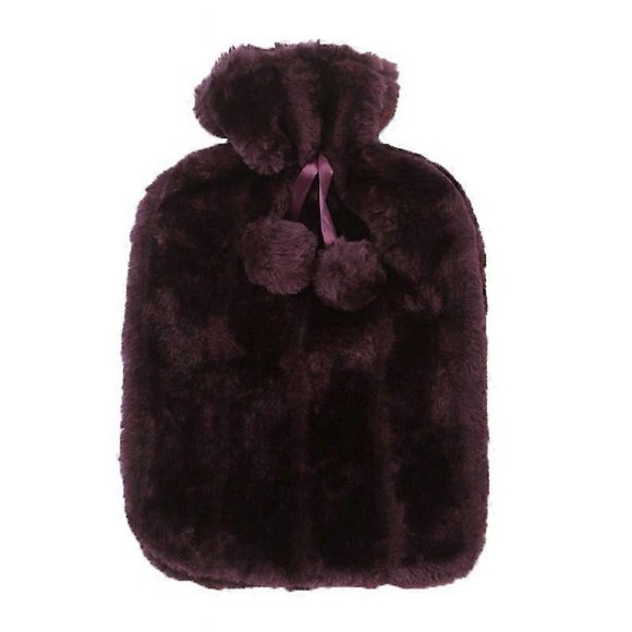 2L Removable Hot Water Bottle Bag Plush Cover Protective Case Heat Preservation
