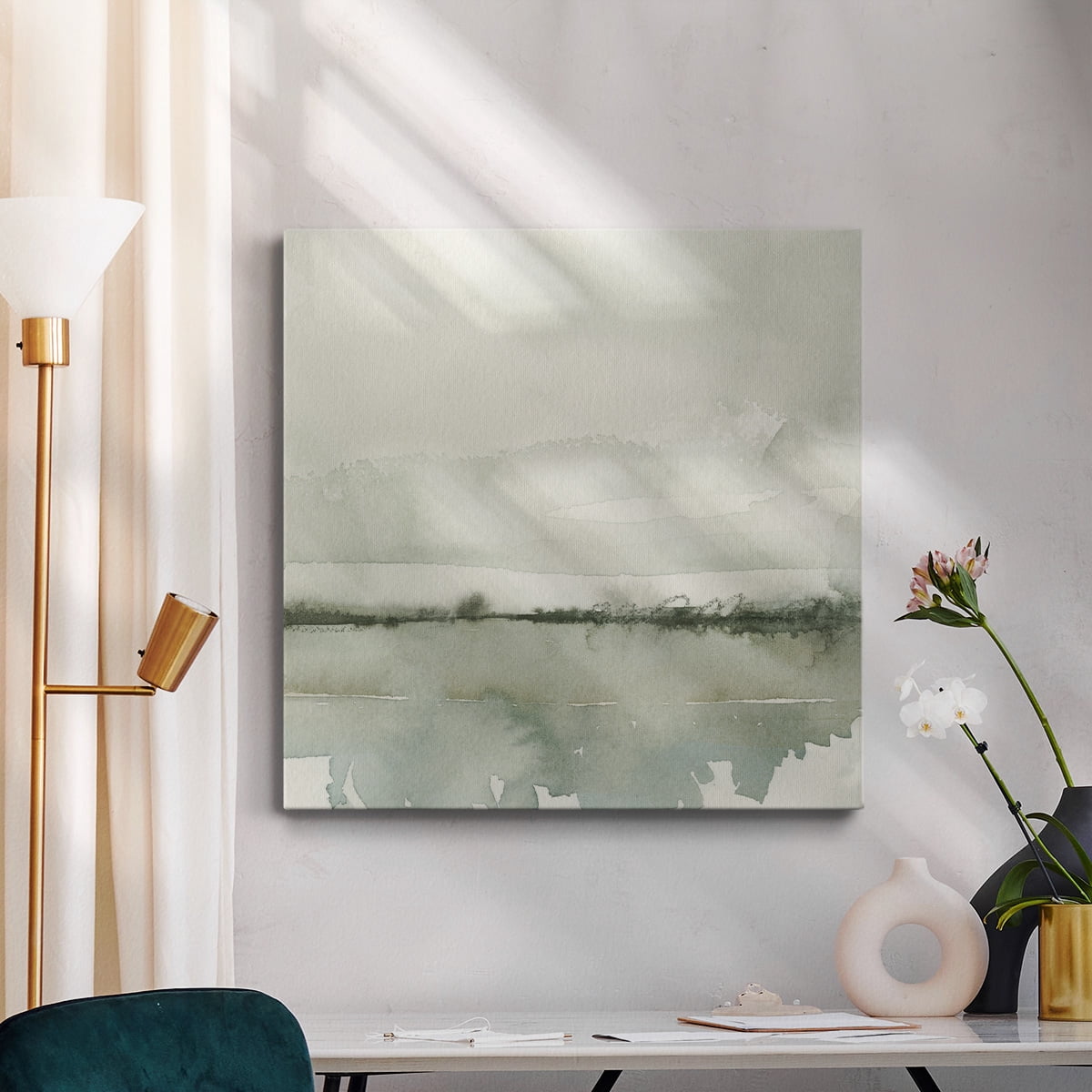 Wexford Home Winter Reflections II-Premium Gallery Wrapped Canvas, 10" x 10" - Ready to Hang