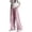 Pink-a, variant on Girls Casual Straight Leg Pants Summer Plaid Blend Long Trousers For Daily Wear
