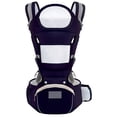 thumbnail image 3 of Canguro Porta bebe Mochila Multifuncional con asiento Color Azul Marino, 3 of 6