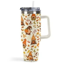 40 oz Fall Gnome Tumbler Insulated Stainless Tumbler, Fall Travel Coffee Cup Water Botter, Autumn Fall Gift for Thanksgiving Christmas
