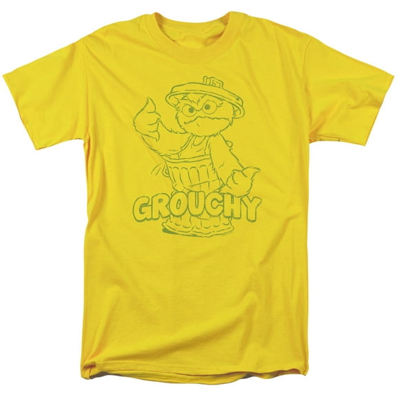 Sesame Street/grouchy-s/s Adult 18/1-yellow-lg