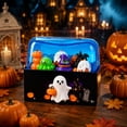 thumbnail image 3 of 3.54" Halloween Squishy Figure Set in Purple Storage Box, 7-Piece Soft Rubber Fidget Toy Collection for Desk Decor & Party Favors, 3 of 4