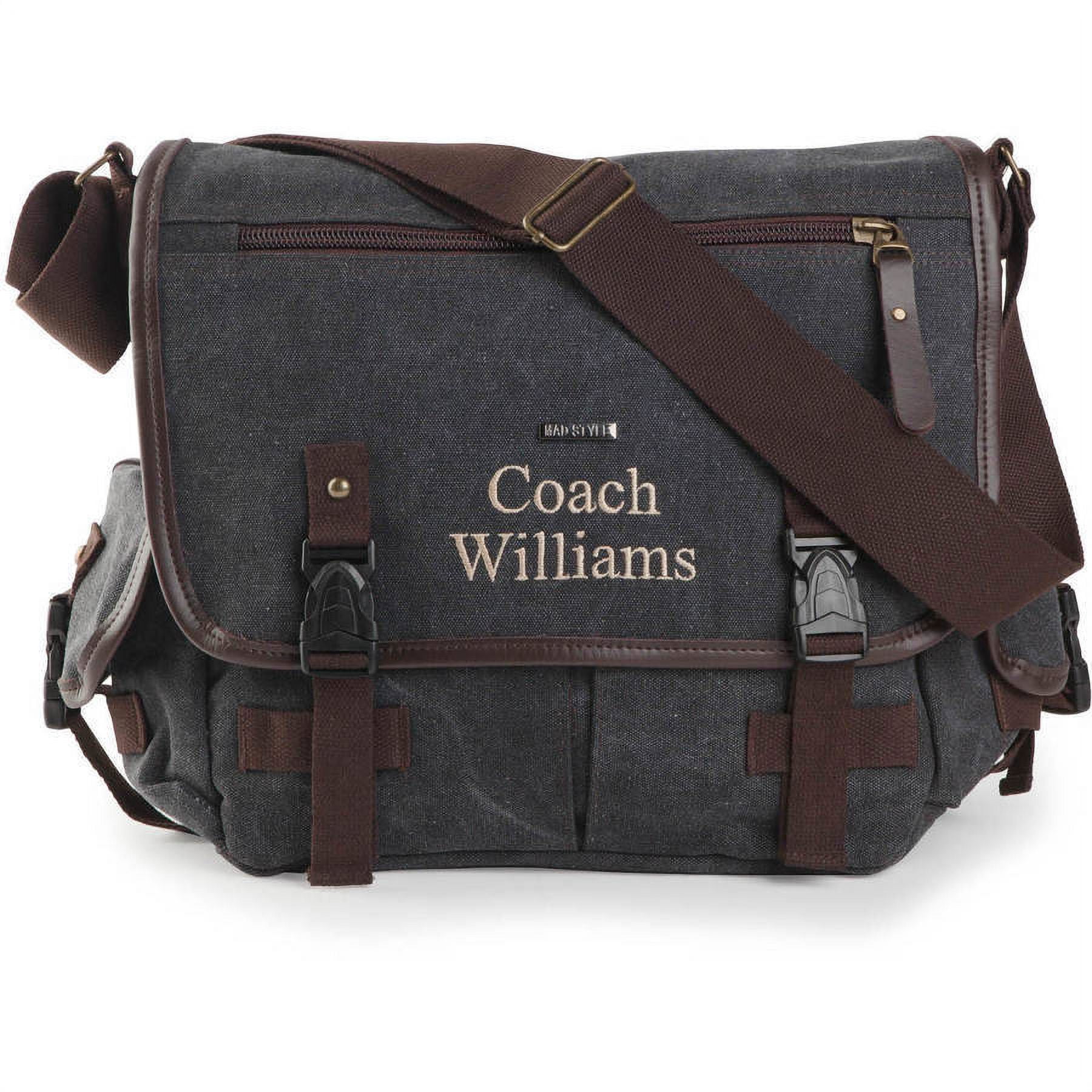 Personalized Or Monogram Men's Messenger Bag