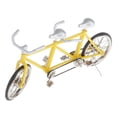 thumbnail image 2 of Modelo de bicicleta clásica a escala 1:16, para tienda, decoración, hogar, oficina, coleccionables, juguetes. Plata amarillo, 2 of 7
