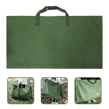 SEWCHICS Heavy Duty Reusable Garden Waste Bags Leaves Storage Bag Canvas 1Pack