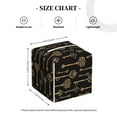 thumbnail image 4 of Gukieu Keys Print Leather Tissue Box, PVC Waterproof Velcro Opening and Closing Square Tissue Box Holder, Suitable for Home and Office Decoration, 4 of 7