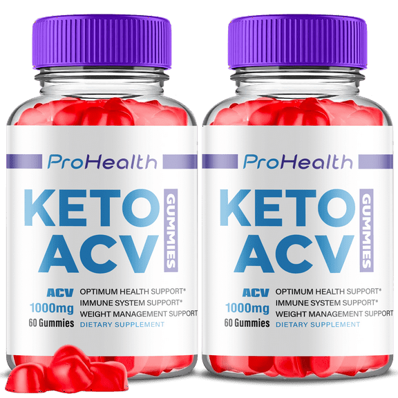 (2 Pack) Prohealth Keto ACV Gummies - Apple Cider Vinegar Supplement for Weight Loss - Energy & Focus Boosting Dietary Supplements for Weight Management & Metabolism - Fat Burn - 120 Gummies