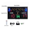 thumbnail image 5 of 15 Digit Electronic Scoreboard LED Digital Portable Electric Scorekeeper Indoor Outdoor Basketball Volleyball Sports Scoreboard, 5 of 5