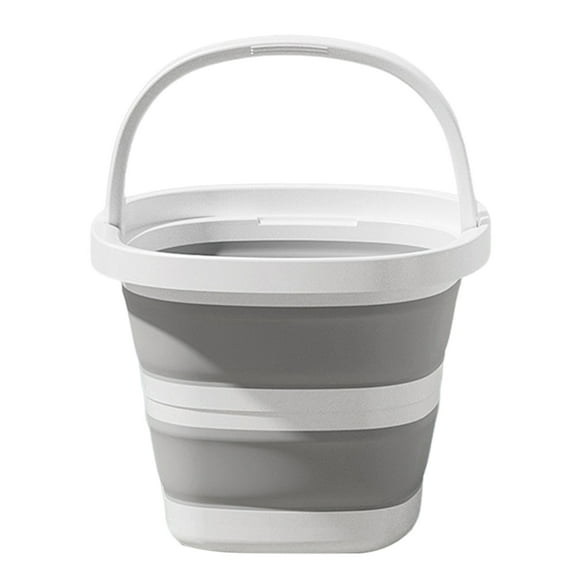 Shoreew Folding Bucket with Handle Large Capacity Strong Load-bearing Outdoor Fishing Bucket Portable Compact Collapsible Bucket