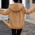 thumbnail image 4 of Pyhlmscde Women's Fuzzy Fleece Lapel Open Front Long Cardigan Outwear, Sweatshirt for Women, Cardigan Sweaters for Women, Women Fall Clothes, 4 of 5