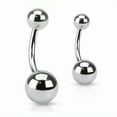 thumbnail image 6 of NUZYZ Surgical Stainless Steel Ball Barbell Belly Navel Ring Button Body Piercing, 6 of 8