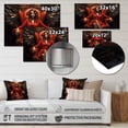 thumbnail image 4 of Designart "Crimson Angelic Monarch II" Fashion Woman Metal Art Print, 4 of 5