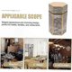 thumbnail image 2 of Airtight Metal Cookie Tin, Farmhouse Style Coffee Canister, Sugar & Snack Storage Jar, Round Tea Container, 15x8cm Brown, 2 of 5
