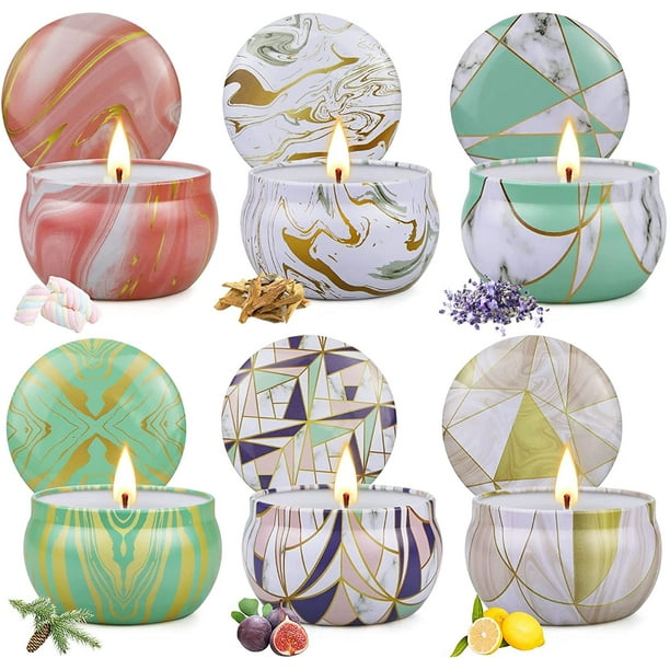 SONSIEN 6 Pack Scented Candles Set Gifts for Women, Candles for Home