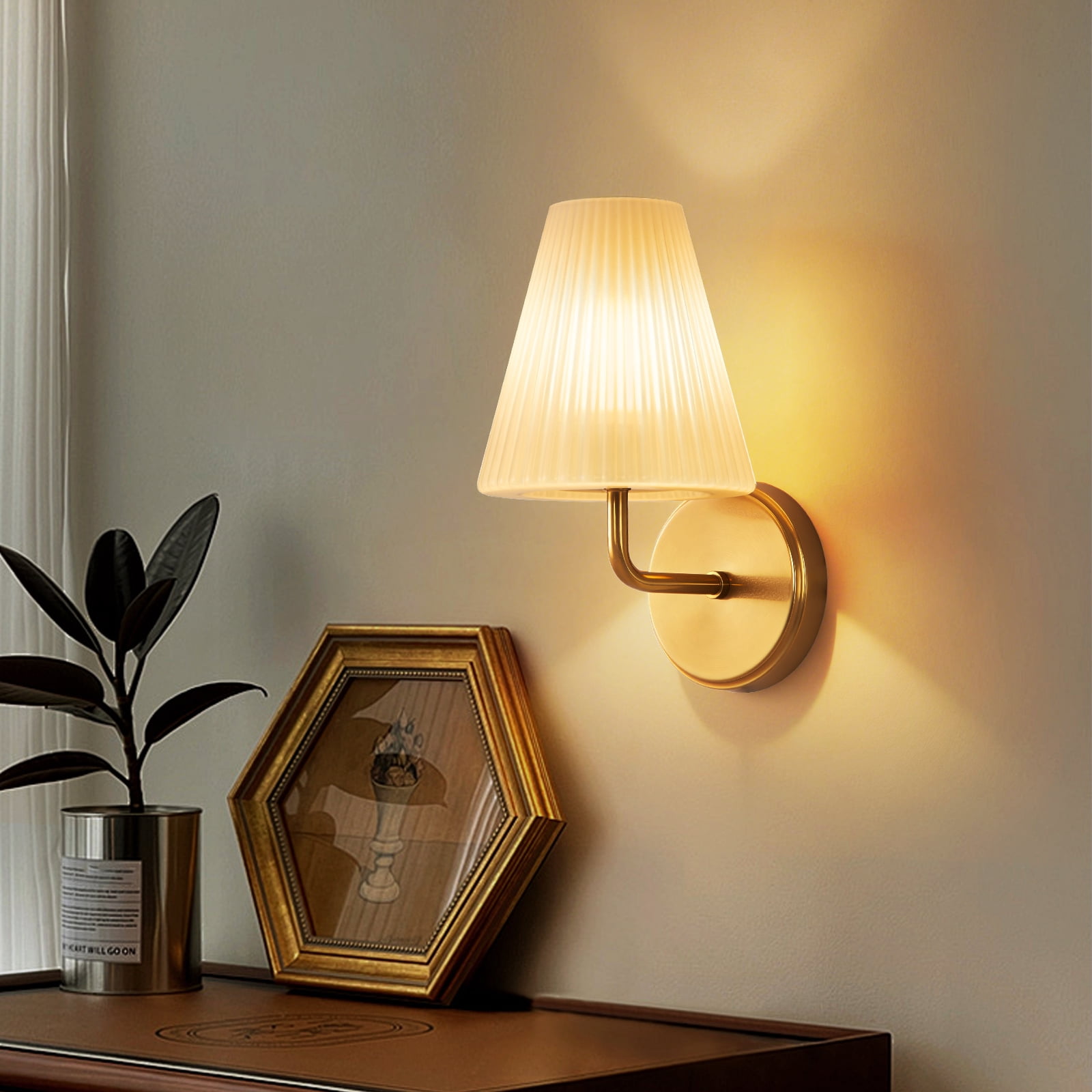 RRBEST Wall Sconce E12 Wall Light Indoor Lighting Fixture for Hallway Stairs Corridor
