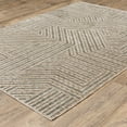 thumbnail image 3 of Oriental Weavers Echo ECH01 - Machine Woven Indoor Area Rug - 9'10" x 12'10" - in Beige/ Grey - Industrial Style,Dining Room, Bedroom, Livingroom Rug, 3 of 9