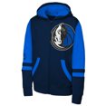 thumbnail image 2 of Youth Outerstuff  Navy Dallas Mavericks Straight to the League Full-Zip Hoodie, 2 of 3