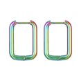 thumbnail image 3 of LYMAYTER Boucles d'Oreilles pour Femmes 1 Paire - Acier Géométrique, Multi - Formes, 3 of 7