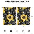 thumbnail image 2 of Botanical Sunflower Drapes 42x54 Inch Rod Pocket Blackout Curtains 2 Panels, Rustic Style Window Treatment, 2 of 2