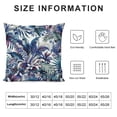 thumbnail image 5 of Linen Throw Pillow Cover Colorful Tropical Pattern Leaves Palm Tree Modern Graphics Plumeria Home Decor Pillowcase  Cushion Cover for Sofa Couch Bed and Car, 5 of 5