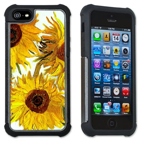 Apple iPhone 6 Plus / iPhone 6S Plus Cell Phone Case / Cover with Cushioned Corners - Van Gogh: Sunflowers