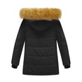 thumbnail image 2 of WenVen Girl's Winter Coat Warm Puffer Jacket Hooded Waterproof Thicken Parka Black 10/12, 2 of 12