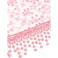 thumbnail image 4 of INSPIRE CHIC Chal de Encaje Mantilla de Tul, Cubierta Triangular para la Cabeza, Velo de Iglesia para Misa, Damas de Honor 51.2"x15.7" Rojo Sandía, 4 of 5