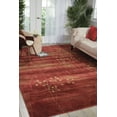 thumbnail image 3 of Nourison Somerset Modern Botanical Flame 3'6" x 5'6" Area Rug, (4' x 6'), 3 of 6