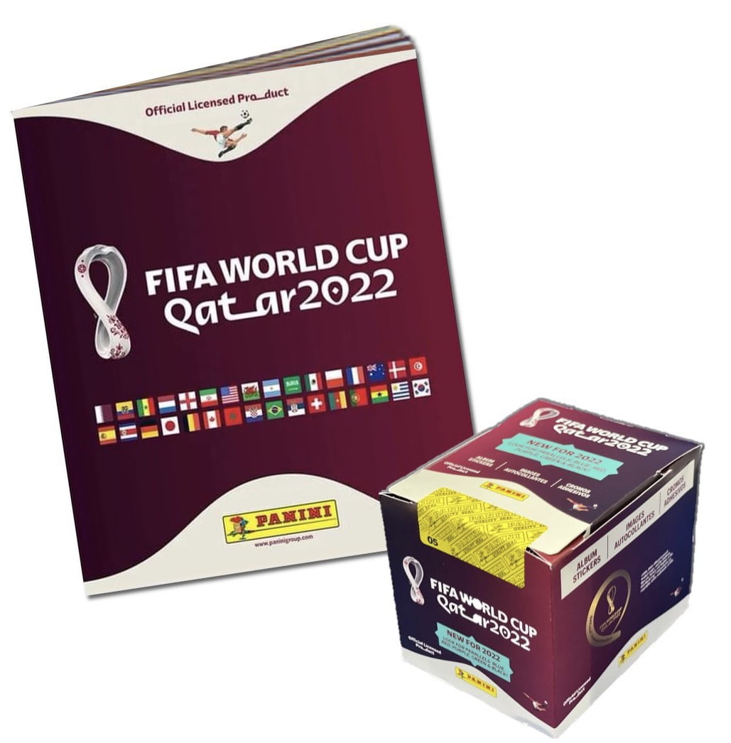 Panini FIFA World Cup QATAR 2022 ALBUM + BOX (50 Packs, 5 Stickers per