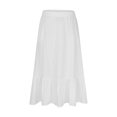 thumbnail image 5 of Loopsun Womens Summer Skirts, Women's Summer Casual Fashion Solid Color Fold Pocket Elastic Waist Skirt White XL, 5 of 5
