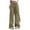 Army Green, variant on Women Pants Wide Leg Cargo Pants with Side Pocket Mid Waisted Baggy Stretchy Drawstring Trousers Streetwear Straight Leg Sweatpants for Women Army Green S