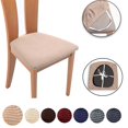 thumbnail image 2 of Simple Chair Cover Kitchen Dining Room Stretch Cushion Cover Protection Decor Chair Cover Stretch Removable (Light Gray, 8), 2 of 5