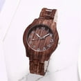 thumbnail image 2 of Kcodviy Watch Men's Watch Quartz Digital Watch Large Numbers High End Wood Grain Digital Alarm Watch Grain Digital Wood Men's Digital Sports Watch Men Watch, 2 of 2