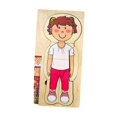 thumbnail image 2 of SUTENGDA Human Body Puzzle Develop Fine Motor Skills Interchangeable Puzzle Wooden Puzzle Girl, 2 of 9