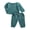 Blue, variant on BemeyourBBs Toddler Baby Boy Girl Spring Summer Fall Winter Clothes Baby Girl Boy Cotton 2 Piece Outfits Solid Long Sleeve Half Button Down Shirt Top Pockets Long Pants Set