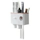 thumbnail image 1 of Soporte para cepillo de dientes montado en la pared, dispensador automático de pasta de dientes, exprimidor, 1 of 5