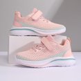 thumbnail image 2 of Otqutp Girls Athletic Tennis Shoes Knitted Breathable Sneakers Lightweight Casual School Outdoor Sports Cute Hiking Shoes, 2 of 9